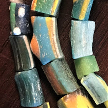 Load image into Gallery viewer, Middle Eastern, Glass, Hebron, West Bank, Ancient, Beads, Jerusalem, Judean Mountains, Jewellery, Necklace, Bracelet, Earrings, Vintage, Collectibles, Vintage-Inspired, Rare,