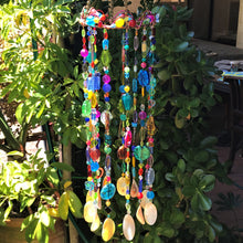 Load image into Gallery viewer, Suncatchers, Beaded Curtains, Bead Curtain, Suncatcher, Wind Chimes, Mobiles, Sea Blue, Aqua, Beige, Caramel, Brown, Tawny, Coffee, Russet, Syrup, Cinnamon, Beige, Topaz, Ivory, Auburn, Chestnut, Pecan, Chocolate, Tangerine, Mango, Scarlet, Topaz, Yellow, Brown, Gold, Amber, Orange, Peach, Rust, Apricot, Saffron, Jonquil, Terracotta, Bronze, Copper, Tawny, Sienna, Fawn,