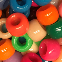 Load image into Gallery viewer, Asia, Taiwan, Jug Beads, Green, Pink, Lilac, Pale Blue, Navy, Red, Orange, Beige, Yellow, Lime, Plastic, Bracelets, Necklaces, Key Rings, Beads, China, Mix, Collection,