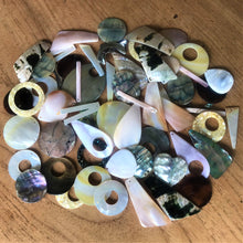 Load image into Gallery viewer, Shells, Mother of Pearl, MOP, Black, Pink, Brown, White, Pink, Red, Green, Yellow, Aqua, Beige, Green, Pucca, Cowries, Branch Coral, Trochus, Abalone Shell, Mussel Shell, Cockle Shell, Nasa Shells, Beach Shells, Hand Carved, Cat Shape, Fish Shape, Bird Shape, Blister Pearl, Fish Bone Vertebrae, Clam Shells, Dyed, Slabs, Jewellery, Necklaces, Bracelets, Earrings, Freshwater Pearls, Snail Shell, Sliced Cowries, Buttons, Pau Shell, Pendants, Jewellery, Necklaces, Bracelets, Earrings, Suncatchers, Key Rings,