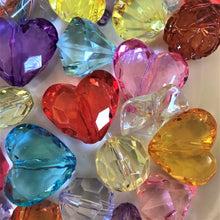 Load image into Gallery viewer, Purple, Red, Yellow, Clear, Orange, Green, Plastic, Love hearts, Rounds, Drops, Diamonds, Bicones, Ovals, Necklaces, Jewllery, Bracelets, Asia, China, Worldwide, Bead Curtains, Suncatchers,