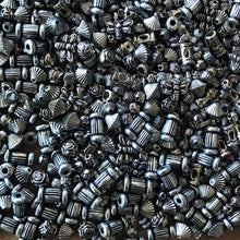 Load image into Gallery viewer, Rosaries, Suncatchers, Bead Curtains, Jewellery, Key Rings, Necklaces, Bracelets, Art Projects, Vintage-Styled, Metalised Plastic, Beads, Bicones, Rounds, Roses, Flowers, Collection, Mixed, Silver, Plastic, China, Worldwide, Asia,