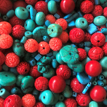 Load image into Gallery viewer, Semi-Precious, Jewellery, Worldwide, Collection, Jewellery, Reconstituted Turquoise, Earrings, Necklace, Anklet, Bracelet, Beads, Mother of Pearl, Onyx, Rose, Clear, Strawberry, & Cherry Quartz, Blue Lace & Moss Agate, Cinnabar, Aquamarine, Amethyst, Green Fluorite, Peridot, Citrine, Sunstone, Tiger Eye, Mookaite, Peridot, Black, Mahogany, & Snowflake Obsidian, Carnelian, African & Himalayan Turquoise, Opal Art, Golden Amphibole, Red & Rainforest Jasper, Kyanite, Malachite, Chrysoprase, Aventurine,