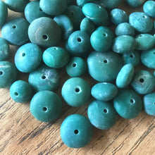Load image into Gallery viewer, Burma, Asia, Myanmar, Green Stone, Semi-Precious, Jewellery, Gemstone, Statement Jewellery, Collection, Mix, Fertility, Tigertail, Craftline, Leather, Necklace, Spiritual, Unpolished,  Button, Button-Shaped, Boho, Boho-Style, Beads,