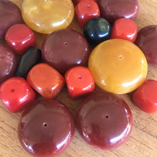 Load image into Gallery viewer, Resin, Java, Necklace, Statement, Asia, Indonesia, Yellow, Mix, Leather, Jewellery, Bracelet, Bangle, Anklet,  Collection, Beads, Assorted,