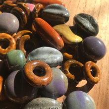 Load image into Gallery viewer, Asia, Porcelain, Ceramic, Ovals, Donuts, Cubes, Rounds, Worldwide, Cylinders, Tubes, Tabular, China, Handmade, Beads, Chunky, jewellery, Collectible,