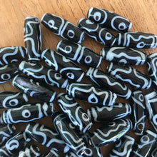 Load image into Gallery viewer, dZi Beads, Semi-Precious, Sodalite, Three Eyes, Far East, Collectible, Drops, Earring, Necklace, Bracelet, Carnelian, Rhodonite, Beads, Necklace, Earrings, Worldwide, Mother of Pearl, Onyx, Rose, Clear, Strawberry, & Cherry Quartz, Moonstone, Blue Lace & Moss Agate, Aquamarine, Amethyst, Green Fluorite, Peridot, Citrine, Sunstone, Tiger Eye, Mookaite, Peridot, Black, Mahogany, & Snowflake Obsidian,
