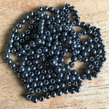Load image into Gallery viewer, Haematite, Magnetic, Assorted, Drums, Mix, Semi-Precious, Stone, Beads, Anisotropic, Australia, Western Australia, Venezuela, North America, Lake Superior, Brazil, Eastern Canada, Black, Steel, Mineral, Jewellery-Making, Health, Ailment, Earrings, Necklace, Bracelet, Iron Ore, Bicones, Rounds, Collections, Arrows, Rice, Ovals, Drops, Bows, Protection, Black, Global Beads, Hole, Centre-Drill,