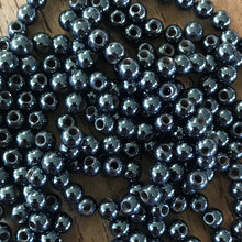 Load image into Gallery viewer, Haematite, Magnetic, Assorted, Drums, Mix, Semi-Precious, Stone, Beads, Anisotropic, Australia, Western Australia, Venezuela, North America, Lake Superior, Brazil, Eastern Canada, Black, Steel, Mineral, Jewellery-Making, Health, Ailment, Earrings, Necklace, Bracelet, Iron Ore, Bicones, Rounds, Collections, Arrows, Rice, Ovals, Drops, Bows, Protection, Black, Global Beads, Hole, Centre-Drill,