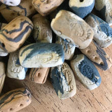 Load image into Gallery viewer, Clay, West Africa, Handmade, Hand Painted, Clay, Cylinders, Tubular, Necklaces, Bracelets, Jewellery-Making,