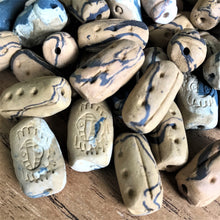Load image into Gallery viewer, Clay, West Africa, Handmade, Hand Painted, Clay, Cylinders, Tubular, Necklaces, Bracelets, Jewellery-Making,