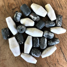 Load image into Gallery viewer, Mountain Stone, Handmade, Sumatra, Indonesia, Asia, Clay, Cylinders, Stubbies, Bicones, Necklaces, Bracelets, Jewellery-Making,