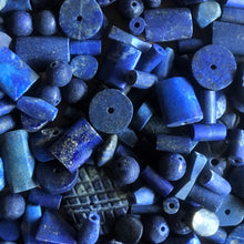 Load image into Gallery viewer, Lapis Lazuli, Stone Beads, Strands, Beads, Rocailles, Spiritual, Chakra, Blue, Collectible, Rare, Semi-Precious Stone Beads, Semi-Precious, Beaders, Afghanistan, Middle East, the Far East, Himalayas, Inspiring, Jewellery, Necklaces, Bracelets, Earrings,