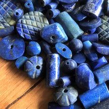 Load image into Gallery viewer, Lapis Lazuli, Stone Beads, Strands, Beads, Rocailles, Spiritual, Chakra, Blue, Collectible, Rare, Semi-Precious Stone Beads, Semi-Precious, Beaders, Afghanistan, Middle East, the Far East, Himalayas, Inspiring, Jewellery, Necklaces, Bracelets, Earrings,