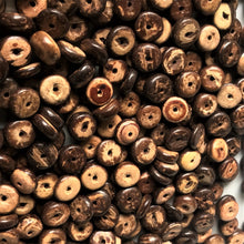 Load image into Gallery viewer, Beads, Chocolate, Indonesia, Jewellery Making, Counting Collection, Washer, Spacer Bead, Colours, Necklace, Bracelet, Earthy, Brown,