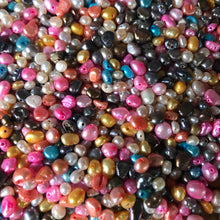 Load image into Gallery viewer, Freshwater Pearls, Beads, Seaside, Taiwan, Jewellery, Necklaces, Bracelets,  White, Pink, Cream, Brown, Grey, Aqua, Gold, Yellow, Green, Orange, Lilac,