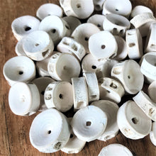 Load image into Gallery viewer, Vertebrae, Fish, Natural, Africa, Fish Beads, Concave, Spacers, Necklaces, Earrings, Jewellery, Tribal, Ethnic, Statement, Beads,