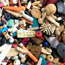 Load image into Gallery viewer, India, Beads, Collection, Bone, Batik, Dyed, Recycled, Ethnic, Tribal, Boho, Vintage, North America, Asia, Thailand, Borneo, Indonesia, Ghana, Africa, China, Necklaces, Bracelets, Bangles, Costume Jewellery, Craft, Art, Teaching, Counting, Projects, Saucer Discs, Washers, Flat Discs, Rondelles, Tubes, Cylinders, Animals, Spacer Beads,