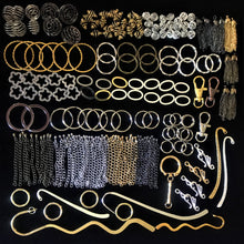 Load image into Gallery viewer, Head Pins, Earrings, Metal, Kits, Ear Hooks, Jewellery, Necklaces, Bracelets, Eye Pins, Jump Rings, Filigree Balls, Ear Hoops, Findings, Ear Posts, Spiral Bead Cages, Earring Backs, Plastic, Nylon, Clip-on, Coins, Chandeliers, Bell Caps, Bead Caps, Metal Balls, Crystal Claws, Wine Glass Hoops, Clasps, Key Rings, Brooch Clips, Leather Ends, Spacer Bars, Kilt Pins, Book Markers,