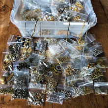 Load image into Gallery viewer, Head Pins, Earrings, Metal, Kits, Ear Hooks, Jewellery, Necklaces, Bracelets, Eye Pins, Jump Rings, Filigree Balls, Ear Hoops, Findings, Ear Posts, Spiral Bead Cages, Earring Backs, Plastic, Nylon, Clip-on, Coins, Chandeliers, Bell Caps, Bead Caps, Metal Balls, Crystal Claws, Wine Glass Hoops, Clasps, Key Rings, Brooch Clips, Leather Ends, Spacer Bars, Kilt Pins, Book Markers,