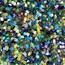 Load image into Gallery viewer, 2-Cut, Czech, Glazed, Pearl, Seeds, Rocailles, Seed Beads, Opaque, Iridescent, Metallic, Iris, Silver Lined, Translucent, Matt, Lustre, Satin, Tigertail, Leather, Craftline, Cotton Bead Thread, Fishing Line, topaz, green, blue, white, aquamarine, barley, amethyst, lime, berry, charcoal, Multicoloured, Czechoslovakia, Japan, India, China, Taiwan, Jewellery-Making, Europe, Little Stones, Glass, Embroidery, Bracelet, Necklace, Earrings, Clothing, Jewellery,
