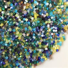 Load image into Gallery viewer, 2-Cut, Czech, Glazed, Pearl, Seeds, Rocailles, Seed Beads, Opaque, Iridescent, Metallic, Iris, Silver Lined, Translucent, Matt, Lustre, Satin, Tigertail, Leather, Craftline, Cotton Bead Thread, Fishing Line, topaz, green, blue, white, aquamarine, barley, amethyst, lime, berry, charcoal, Multicoloured, Czechoslovakia, Japan, India, China, Taiwan, Jewellery-Making, Europe, Little Stones, Glass, Embroidery, Bracelet, Necklace, Earrings, Clothing, Jewellery,