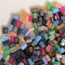 Load image into Gallery viewer, 2-Cut, Czech, Glazed, Pearl, Seeds, Rocailles, Seed Beads, Opaque, Iridescent, Metallic, Iris, Silver Lined, Translucent, Matt, Lustre, Satin, Tigertail, Leather, Craftline, Cotton Bead Thread, Fishing Line, topaz, green, blue, white, aquamarine, barley, amethyst, lime, berry, charcoal, Multicoloured, Czechoslovakia, Japan, India, China, Taiwan, Jewellery-Making, Europe, Little Stones, Glass, Embroidery, Bracelet, Necklace, Earrings, Clothing, Jewellery,
