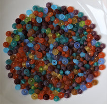 Load image into Gallery viewer, Glass, Teal, Spacer, Sea, Saucer, Round, Purple, Orange, Lime, India, Green, Global, Beads, Frosted, Forest, Collection, Blue, Blood, Beads, Autumn, Aqua, 8mm, Aqua, Yellow, Gold, Topaz, Red, Lime,