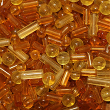 Load image into Gallery viewer, Tubes, Rounds, Mix, Glazed, Jewellery Making Supplies, Jewellery, India, Beads, Transparent, Collection, Bead, Curtains, Art, Projects, 8mm, 6mm, 4mm, 12mm, 10mm, Citrine, Gold, Topaz, Jasmine, Saffron, Amber, Bracelet, Necklace, Earrings, Anklet, 14mm,