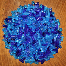 Load image into Gallery viewer, Tubes, Rounds, Mix, Lime, Glazed, Jewellery Making Supplies, Jewellery, India, Beads, Transparent, Collection, Blue, Art, Projects, 8mm, 6mm, 4mm, 12mm, 10mm, Sea, Ocean, Capri, Navy, Aqua, Sapphire, Cobalt, Blue, 14mm, Earrings, Necklace, Anklet,