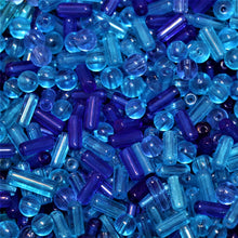 Load image into Gallery viewer, Tubes, Rounds, Mix, Lime, Glazed, Jewellery Making Supplies, Jewellery, India, Beads, Transparent, Collection, Blue, Art, Projects, 8mm, 6mm, 4mm, 12mm, 10mm, Sea, Ocean, Capri, Navy, Aqua, Sapphire, Cobalt, Blue, 14mm, Earrings, Necklace, Anklet,