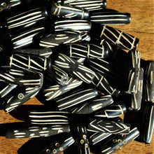 Load image into Gallery viewer, India, Beads, Jewellery Making, Africa, Ethnic, Batik, Collection, Necklace, Bracelet, Dyed, Water Buffalo, Bone, Buffalo, Asia, Thailand, Borneo, Indonesia, China, Hair Pipes, Choker, Boho, Ankle Bangle, Costume Jewellery, Craft, Art, Projects, North America, Horn, Black, Brown, African Inspired, Indian-Style, Vintage, Tribal, Cylinder, Pipes, Tribal Jewellery, Kenya, Nigeria, Ghana, Cow,