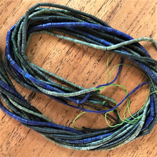 Load image into Gallery viewer, Lapis Lazuli, Strands, Jasper, Jade, Mediterranean, Beads, Rocailles, Spiritual, Chakra, Blue, Green, Black, Semi-Precious, Beaders, Brown, Afghanistan, Middle East, Himalayas, China, Nomad, Stone Beads, Inspiring, Imperial Gem, Ethnic, Tribal, Jewellery, Tribal Jewellery, Necklaces, Yellow, Red, Bracelets, Earrings, Collectable, Middle East,
