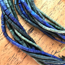 Load image into Gallery viewer, Lapis Lazuli, Strands, Jasper, Jade, Mediterranean, Beads, Rocailles, Spiritual, Chakra, Blue, Green, Black, Semi-Precious, Beaders, Brown, Afghanistan, Middle East, Himalayas, China, Nomad, Stone Beads, Inspiring, Imperial Gem, Ethnic, Tribal, Jewellery, Tribal Jewellery, Necklaces, Yellow, Red, Bracelets, Earrings, Collectable, Middle East,