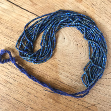 Load image into Gallery viewer, Lapis Lazuli, Strands, Beads, Rocailles, Spiritual, Chakra, Blue, Collectible, Rare, Semi-Precious Stone Beads, Semi-Precious, Beaders, Afghanistan, Middle East, Himalayas, China, Stone Beads, Inspiring, Ethnic, Tribal, Jewellery, Tribal Jewellery, Necklaces, Bracelets, Earring.