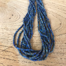 Load image into Gallery viewer, Lapis Lazuli, Strands, Beads, Rocailles, Spiritual, Chakra, Blue, Collectible, Rare, Semi-Precious Stone Beads, Semi-Precious, Beaders, Afghanistan, Middle East, Himalayas, China, Stone Beads, Inspiring, Ethnic, Tribal, Jewellery, Tribal Jewellery, Necklaces, Bracelets, Earring.