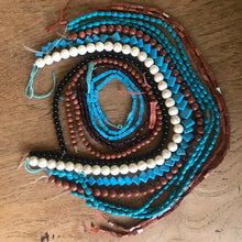 Load image into Gallery viewer, Natural Garnet, Reconstituted Turquoise, Onyx, Algeria, Himalayas, Stone Beads, Sunstone, Black, Goldstone, Sri-Lanka, Jewellery, Necklaces, Bracelets, Earrings, Semi-Precious Stones, Beads, Canada, Turquoise Stone Beads, Round Stone Beads, Assorted Semi-Precious Stone Beads,