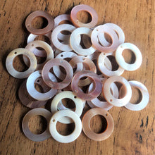 Load image into Gallery viewer, Pink Mother of Pearl, Jewellery-Making, Two-Hole Tiles, Love Hearts, Donuts, West Australia, Key Rings, West Australian, Rings, Plates, Name Tags, Axe Heads, Machetes, Hearts, Yokes, Drops, Tears, Tiles, Ovals, Shields, Shards, Claws, Shields, Vee Sticks, Clothes Pegs, Matchsticks, Buttons, Teardrops, Mother of Pearl Shell, White, Gold, Pink, Brown, Black, Green, Abalone, Green Abalone, Trochus, Cowrie Shell, Green Lip Mussel, Pink Lip Mussel, Paua Shell, Necklace, Earrings, Black Abalone,