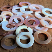 Load image into Gallery viewer, Pink Mother of Pearl, Jewellery-Making, Two-Hole Tiles, Love Hearts, Donuts, West Australia, Key Rings, West Australian, Rings, Plates, Name Tags, Axe Heads, Machetes, Hearts, Yokes, Drops, Tears, Tiles, Ovals, Shields, Shards, Claws, Shields, Vee Sticks, Clothes Pegs, Matchsticks, Buttons, Teardrops, Mother of Pearl Shell, White, Gold, Pink, Brown, Black, Green, Abalone, Green Abalone, Trochus, Cowrie Shell, Green Lip Mussel, Pink Lip Mussel, Paua Shell, Necklace, Earrings, Black Abalone,