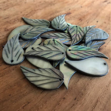 Load image into Gallery viewer, Plates, Pau Shell, Name Tags, Axe Heads, Leaves, Machetes, Love Hearts, Tags, Australia, Shell Pendants, Yokes, Drops, Tears, Tiles, Shields, Donuts, Shards, Claws, Shields, Buttons, Western Australia, Teardrops, Raindrops, Jewellery, Bracelets, Necklaces, Earrings, Key Rings, Beads, Beaders, Shell, Mother of Pearl Shell, MOP, White, Gold, Pink, Brown, Black, Abalone, Green Abalone, Trochus, Cowrie Shell, Mother of Pearl Shell, MOP, White, Gold, Pink, Brown, Black, Green, Pink Lip Mussel Shell,