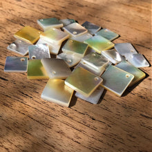 Load image into Gallery viewer, Plates, Pau Shell, Name Tags, Axe Heads, Leaves, Machetes, Love Hearts, Tags, Australia, Shell Pendants, Yokes, Drops, Tears, Tiles, Shields, Donuts, Shards, Claws, Shields, Buttons, Western Australia, Teardrops, Raindrops, Jewellery, Bracelets, Necklaces, Earrings, Key Rings, Beads, Beaders, Shell, Mother of Pearl Shell, MOP, White, Gold, Pink, Brown, Black, Abalone, Green Abalone, Trochus, Cowrie Shell, Mother of Pearl Shell, MOP, White, Gold, Pink, Brown, Black, Green, Pink Lip Mussel Shell,