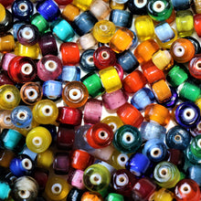 Load image into Gallery viewer, Red, Blue, Green, Yellow, Teal, Orange, Aqua, Lime, Gold, Glass, Clear, Round, Indian, Jewellery, Suncatchers, Bead Curtains, Earrings, Necklaces, Bracelets, Assorted, Multicolour, Collection, Beads,