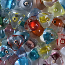 Load image into Gallery viewer, Indian, Triangle, Three-Sided, Multi-Coloured, India, Global, Beads, Glass, Collection, Clear,