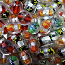 Load image into Gallery viewer, Silver Foil, Topaz, Red, Yellow, Black Green, Blue, Silver, Glass, Clear, Round, Oval, Cylinder, Cube, Indian, Jewellery, Suncatchers, Bead Curtains, Earrings, Necklaces, Bracelets, Assorted, Multicolour, Collection, Beads,