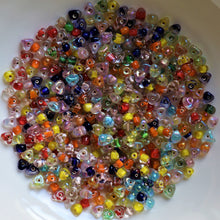 Load image into Gallery viewer, Triangle, Red, Blue, Green, Yellow, Orange, Aqua, Lime, Black, Glass, Clear, Round, Indian, Jewellery, Suncatchers, Bead Curtains, Earrings, Necklaces, Bracelets, Assorted, Multicolour, Collection, Beads,