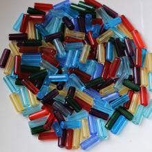 Load image into Gallery viewer, Mix, Jewellery Making Supplies, Jewellery, Indian, Beads, Frosted, Multicoloured, Collection, Art, Projects, 14mm, Suncatchers, Bead Curtains, Necklaces, Bracelets, Earrings, Topaz, Green, Black, Blue, Aqua, Red, Purple, Topaz, Transparent,