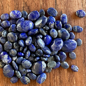 98pcs - 45g – 5-16x3-9mm Polished Lapis Lazuli Oval Beads [SPL-20]