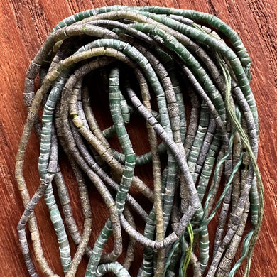 Afghanistan, Jade, Green, Asia, Semi-Precious, Ethnic-Style, Tribal, Jewellery, Necklace, Bracelet, Earrings, Nomadic, Unpolished, Cylinder Tubes, Rare, 