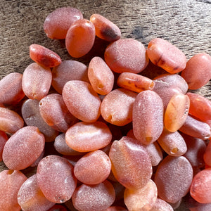 Carnelian, Indian, Semi-Precious, Oval,  Unpolished, Jewellery-Making, Collection, Mix, Tigertail, Craftline, Necklace, Anklet, Bracelet, Earrings, Crystal, Ethnic, Tribal, Healing Properties, Orange, Brazil, India, Mexico, Germany, Australia,