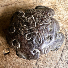 Load image into Gallery viewer, Amulet, Frog, Pendant, Talisman, Black Jade, Collectors, Rare, Fertility Frog, Hand Carved, China, Necklace, Earring, Leather, Jewellery, Wealth, Prosperity, 
